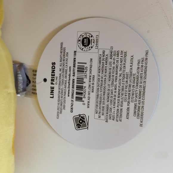 GS8742 Line Friends LF Jungle Brown - Raffy Yellow Giraffe - Picture 6 of 7